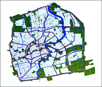 中心城公共绿地规划图